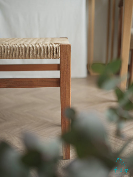 欅の網座スツール