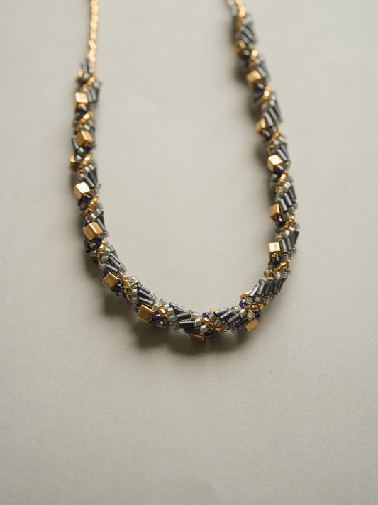 二葉(ふたば)ネックレス GD/SL