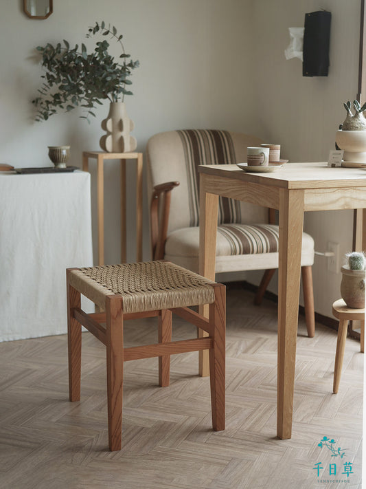 欅の網座スツール