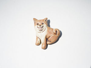 柴犬のブローチ