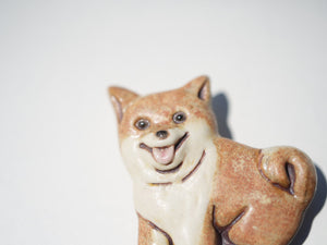 柴犬のブローチ