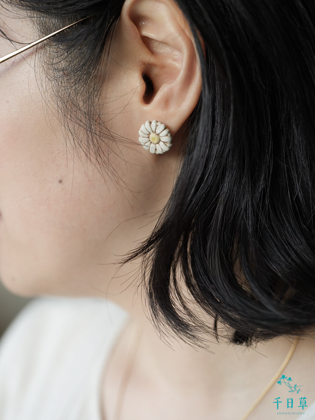 マーガレットのピアス/イヤリング