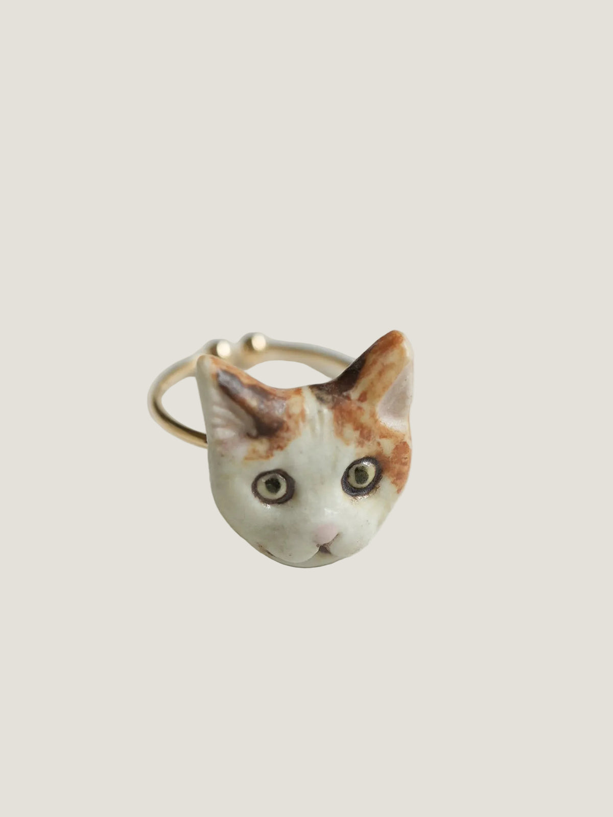 ねこちゃんの指飾り/三毛