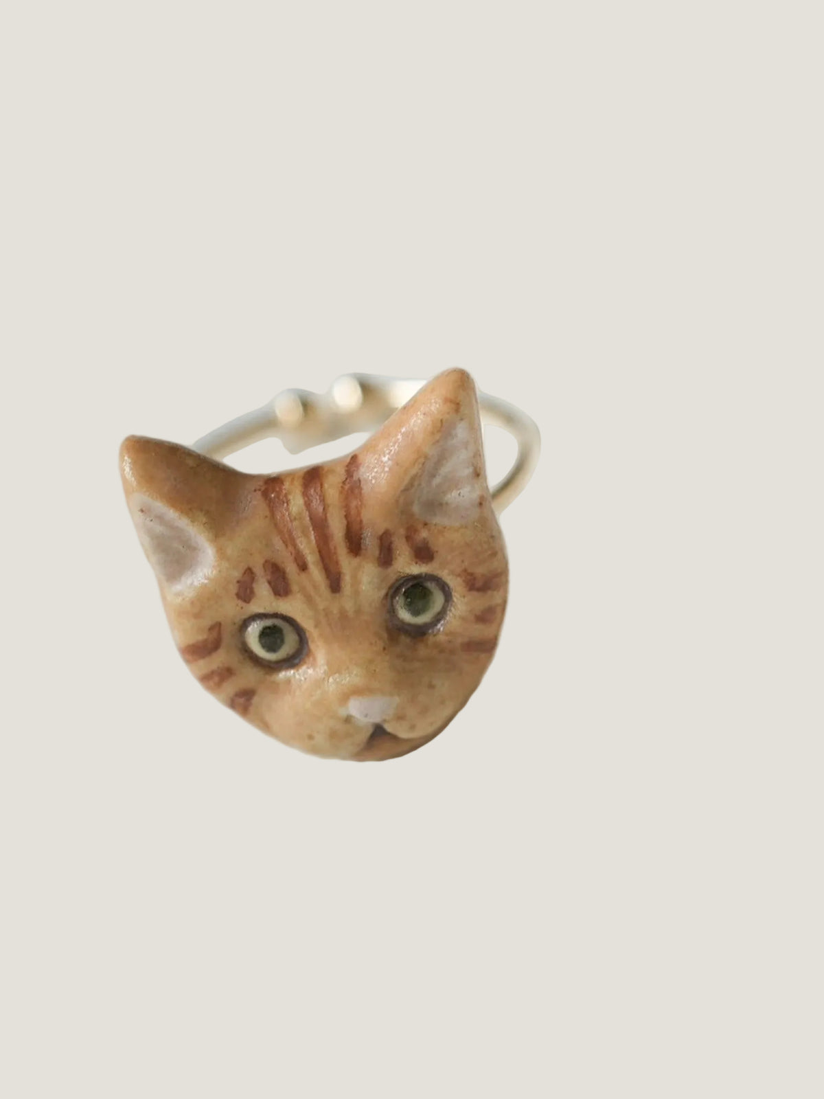 ねこちゃんの指飾り/茶トラ