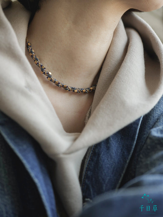 二葉(ふたば)ネックレス GD/SL