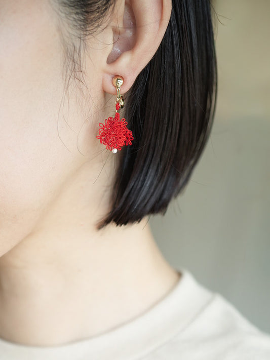 KANOKO_ イヤリング/ピアス アカ