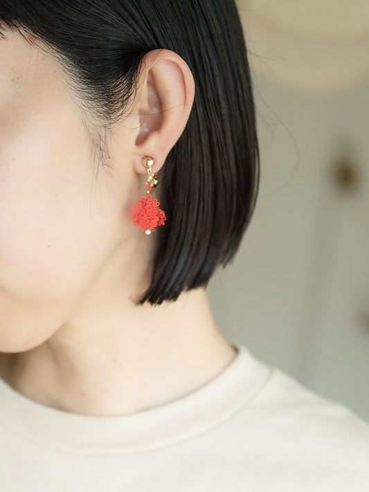 KANOKO_ イヤリング/ピアス アカ