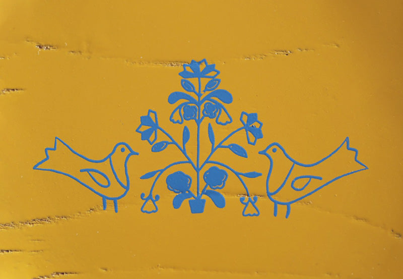 ウクライナコラボ漆豆皿【世界樹と鳥】